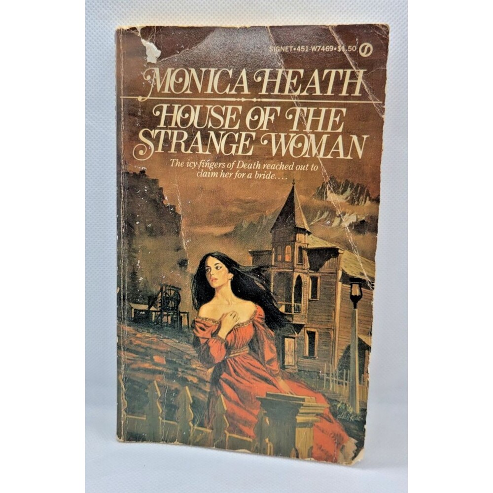MONICA HEATH (PB) HOUSE OF THE STRANGE WOMAN (GOTHIC ROM/SUS) 1977 SIGNET